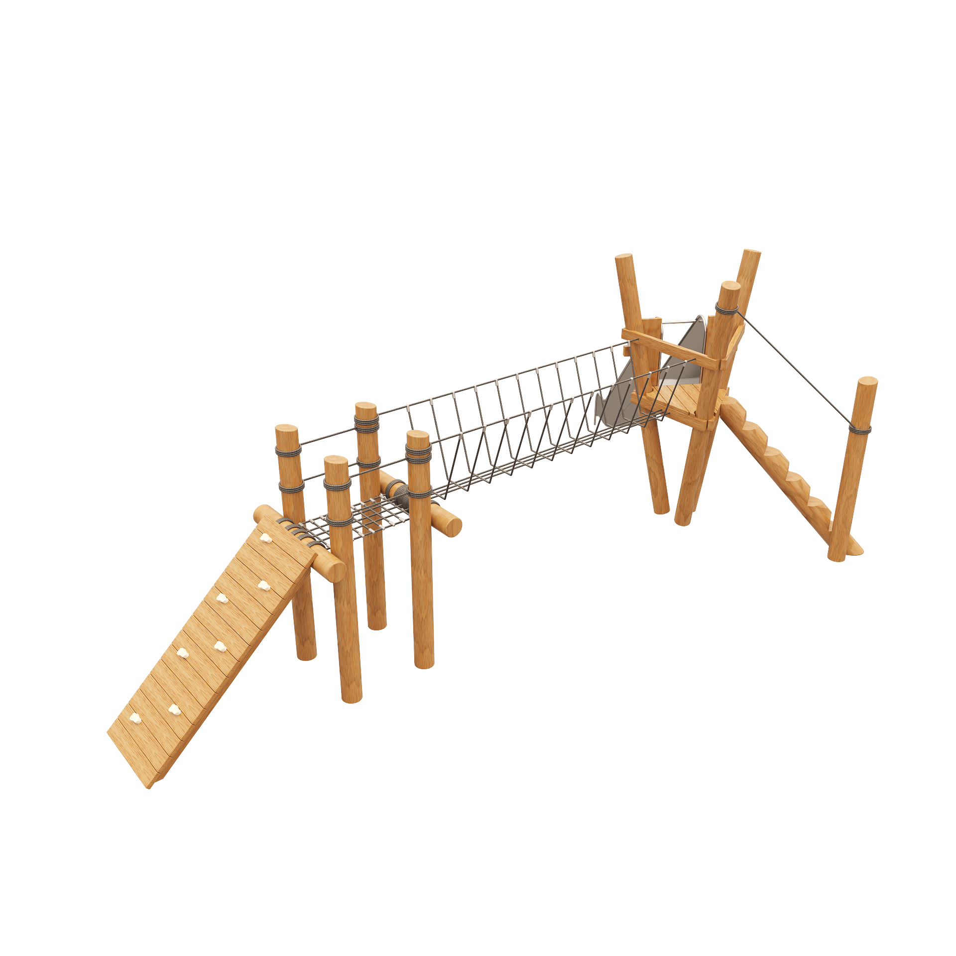 Игровой комплекс с препятствиями вид 2