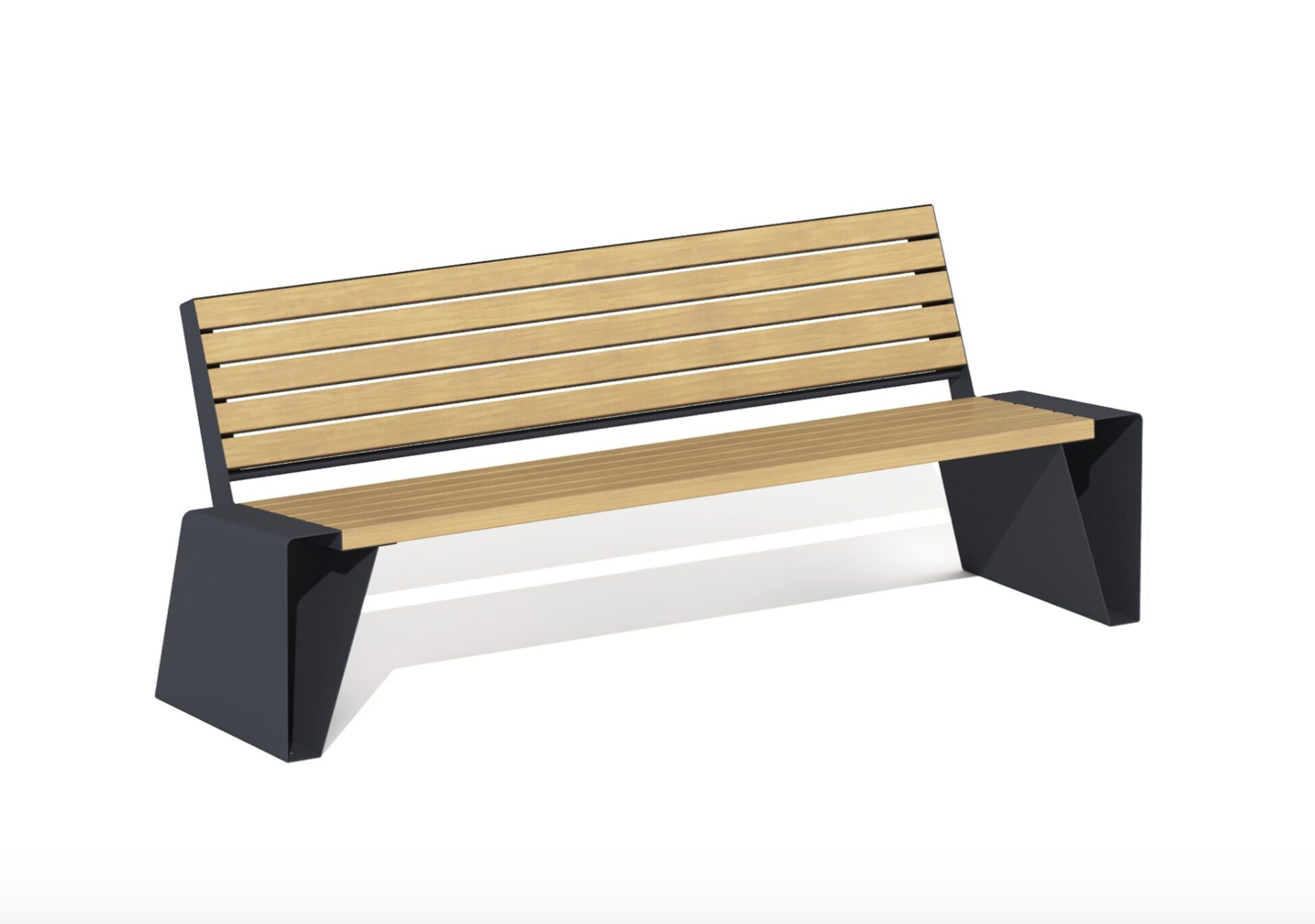 Скамейка «Владивосток» со спинкой